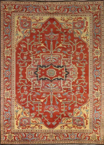 Handmade Wool Oushak Indian Area Rug 9x12