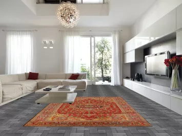 Handmade Heriz Serapi Indian Area Rug 9x12