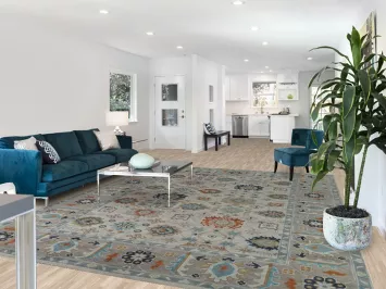 Handmade Wool Oushak Indian Area Rug 9x12