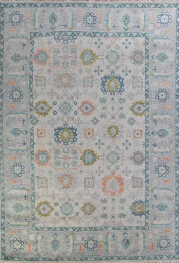 Handmade Wool Oushak Indian Area Rug 9x12