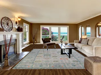 Handmade Wool Oushak Indian Area Rug 9x12