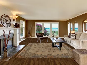 Antique Vegetable Dye Art Deco Chinese Accent Rug 9x11