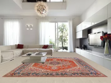 Palace Size Wool Handmade Heriz Serapi Oriental Rug 12x15