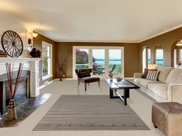 Striped Wool Gabbeh Oriental Area Rug 6x9