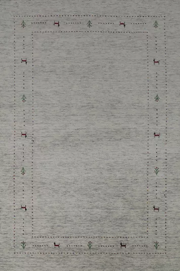 Tribal Wool Gabbeh Oriental Area Rug 5x8