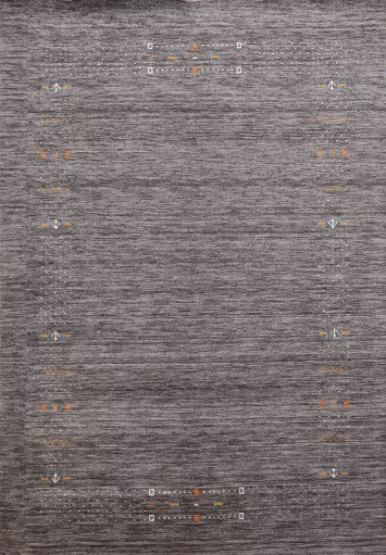 Handmade Gray Gabbeh Oriental Area Rug 6x8