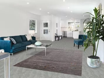 Handmade Gray Gabbeh Oriental Area Rug 6x8