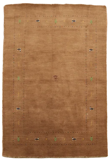 Handmade Wool Gabbeh Oriental Accent Rug 4x6