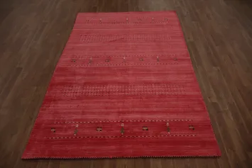 Exquisite Gabbeh Area Rug 5x8 Featuring Tribal Pattern Highlights