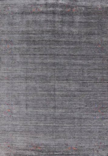 Tribal Gray Gabbeh Indian Area Rug 9x12