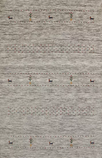 Little Animals Wool Gabbeh Indian Rug 4x6