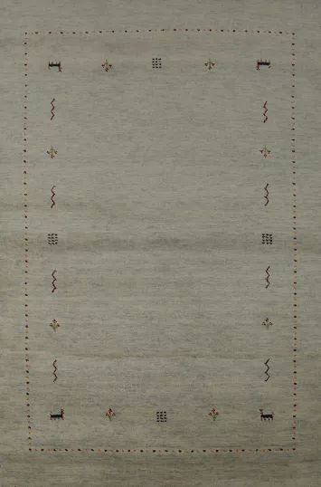 Tribal Wool Gabbeh Indian Rug 4x6