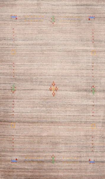 Handmade Wool Tribal Gabbeh Indian Rug 3x5