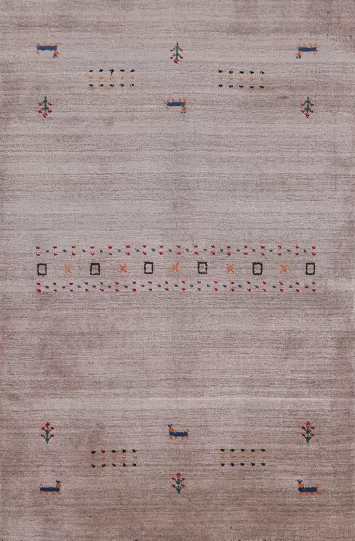 Tribal Wool Handmade Gabbeh Oriental Rug 3x5