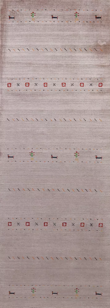 Tribal Gabbeh Indian Runner Rug 3x10
