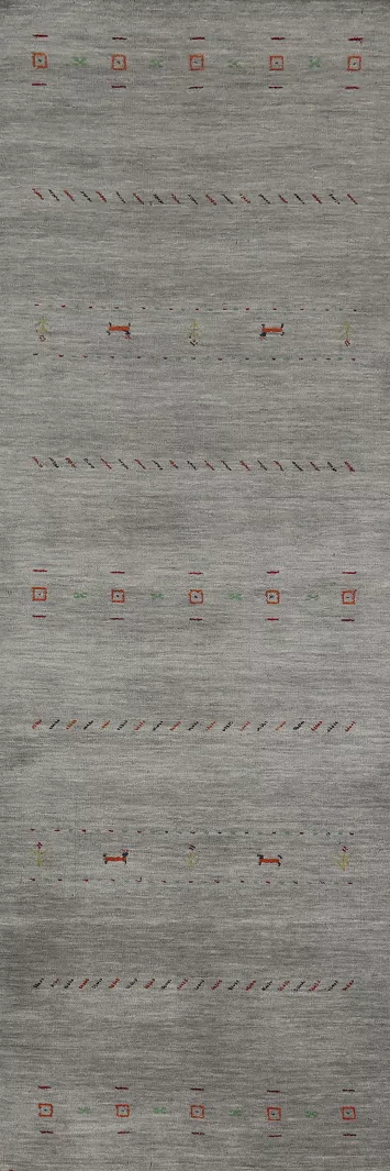 Tribal Gabbeh Indian Runner Rug 3x10