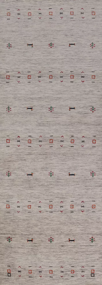 Little Animals Gabbeh Indian Runner Rug 3x10