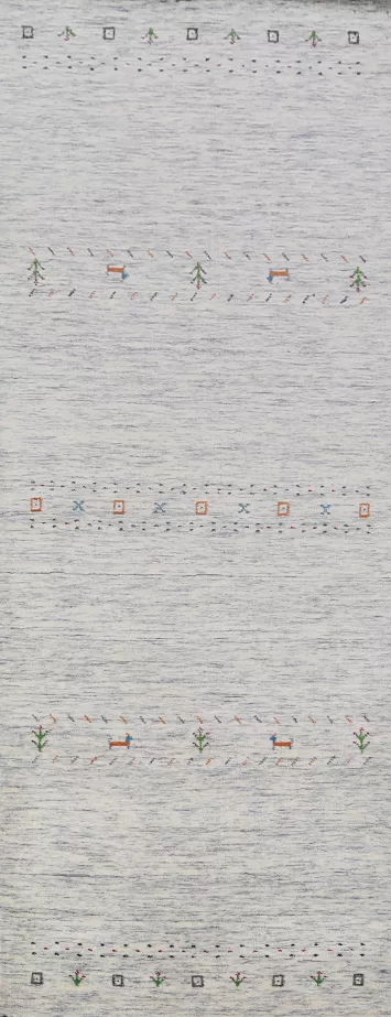 Tribal Gabbeh Indian Runner Rug 3x10