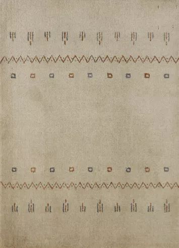 Handmade Wool Gabbeh Indian Accent Rug 2x3