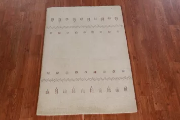 Tribal Wool Gabbeh Indian Accent Rug 2x3