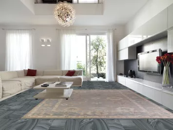 Vegetable Dye Oushak Turkish Large Rug 12x14