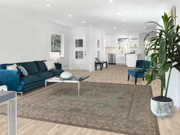 Vegetable Dye Oushak Turkish Area Rug 8x9