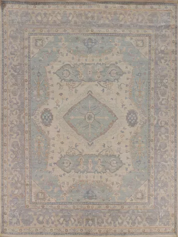Vegetable Dye Oushak Turkish Area Rug 8x10