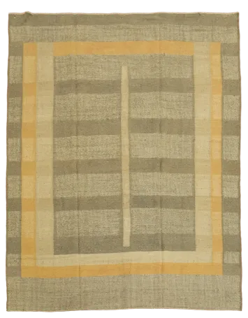 Vegetable Dye Contemporary Jute Kilim Turkish Area Rug 9x12