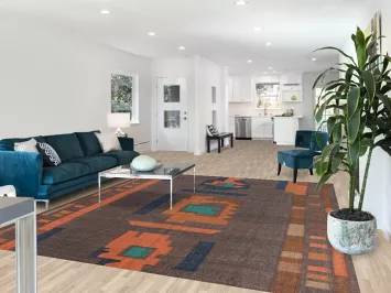 Vegetable Dye Flat Weave Modern Kilim Turkish Area Rug 8x10