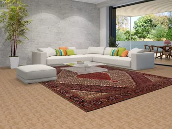 Vegetable Dye Wool Bidjar Persian Area Rug 10x13