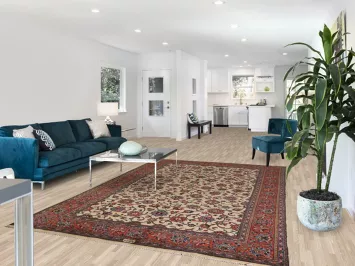 Handmade Floral Sarouk Persian Area Rug 7x10