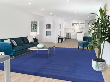 Royal Blue Handmade Gabbeh Vegetable Dye Area Rug 9x12