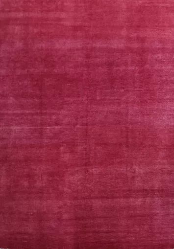 Pink Fuchsia Wool Solid Gabbeh Persian Area Rug 9x12