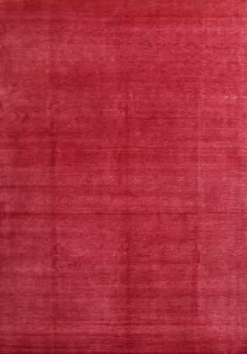 Modern Wool Solid Gabbeh Persian Area Rug 9x12