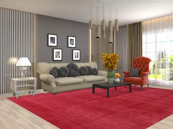 Modern Wool Solid Gabbeh Persian Area Rug 9x12