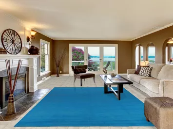 Blue Modern Wool Gabbeh Persian Area Rug 8x11