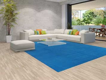 Skye Blue Modern Wool Gabbeh Vegetable Dye Area Rug 10x13