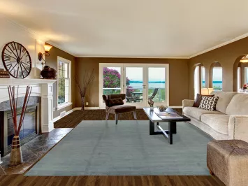 Modern Wool Gabbeh Vegetable Dye Area Rug 10x13