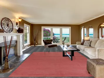 Solid Wool Gabbeh Persian Area Rug 9x12