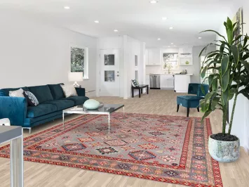 Handmade Gray Wool Kazak Vegetable Dye Area Rug 8x10