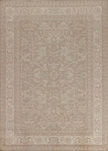Vegetable Dye Wool Floral Oushak Oriental Area Rug 8x10