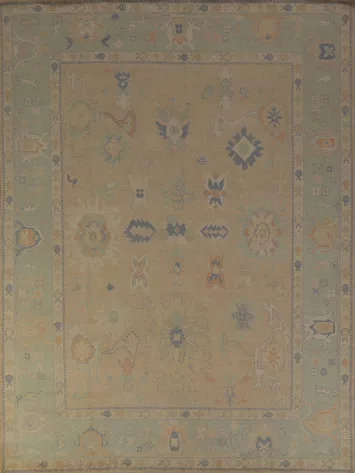 Vegetable Dye Oushak Turkish Area Rug 8x10