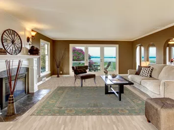 Blue & Green Handmade Oushak Vegetable Dye Area Rug 8x10