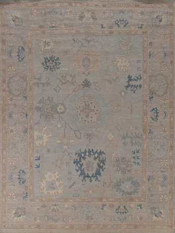 Vegetable Dye Oushak Turkish Area Rug 8x10
