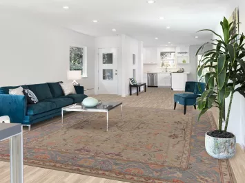 Vegetable Dye Wool Oushak Turkish Area Rug 9x12