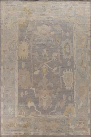 Vegetable Dye Oushak Turkish Large Rug 10x14