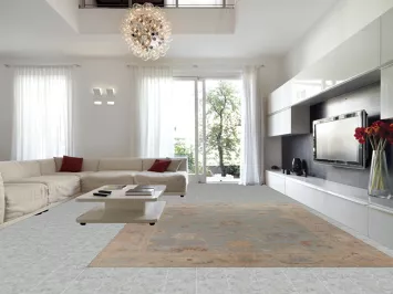 Vegetable Dye Blue Oushak Turkish Large Rug 11x14