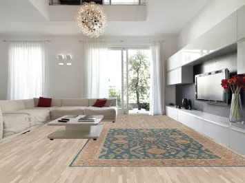 Vegetable Dye Oushak Turkish Large Rug 10x14