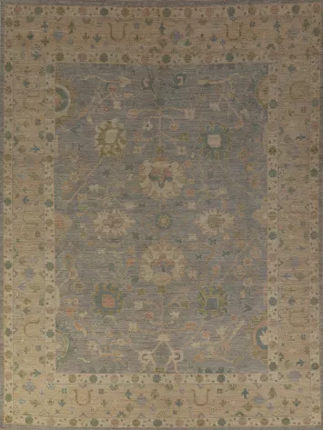 Vegetable Dye Oushak Turkish Area Rug 8x10