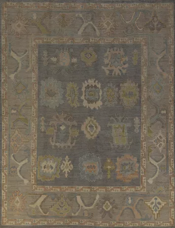 Vegetable Dye Oushak Turkish Area Rug 8x10